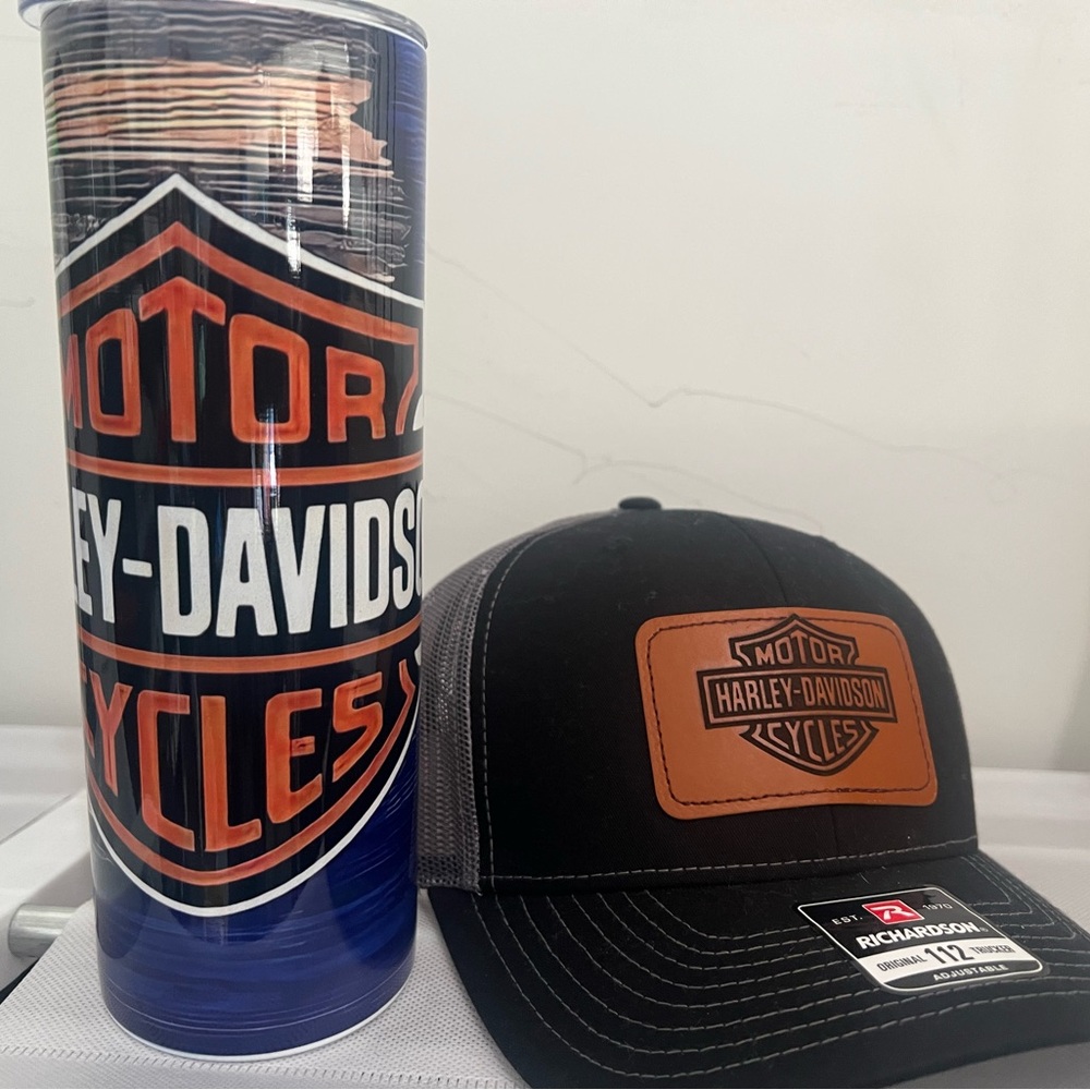 Harley-Davidson Tumbler and Cap Set